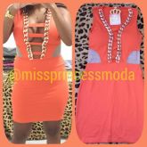 Vestido em Suplex Orange