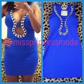 Vestido em Suplex Blue