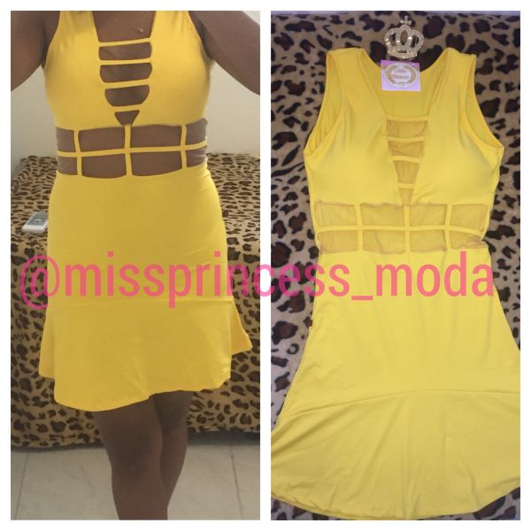 Vestido em Suplex Yellow