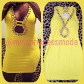 Vestido em Suplex Yellow