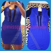 Vestido em Suplex com Strass